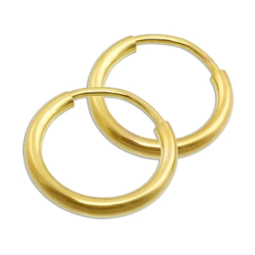 GoldDream Creole Simply 13mm Ohrring 333 Gelbgold Echtschmuck GDO00013Y