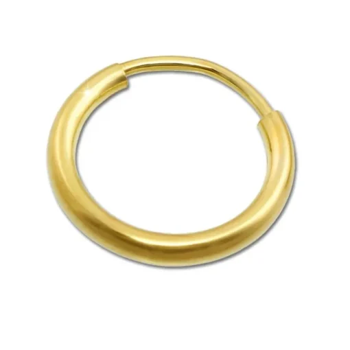 GoldDream Creole Simply 15mm Ohrring 333 Gelbgold Echtschmuck GDO00015Y