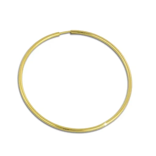 GoldDream Creole Simply 50mm Ohrring 333 Gelbgold Echtschmuck GDO0005Y
