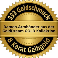 GoldDream Damen Armband 18,7cm Gelbgold 8 Karat GDAB01219Y