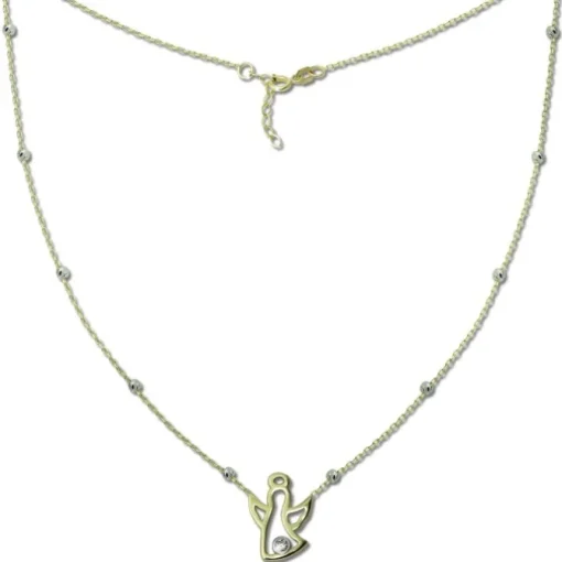 GoldDream Damen Colliers Halskette Engel 43-45cm Gelbgold 8 Karat GDK50445T