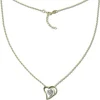 GoldDream Damen Colliers Halskette Doppelherz 42-45cm Gelbgold 8 Karat GDK50545Y