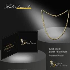 GoldDream Damen Colliers Halskette 50cm Gelbgold 8 Karat GDKB00850Y