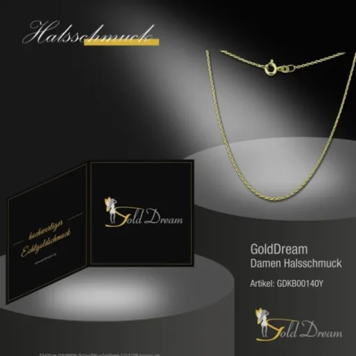 GoldDream Damen Colliers Halskette 40cm Gelbgold 8 Karat GDKB00140Y