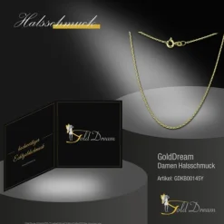 GoldDream Damen Colliers Halskette 45cm Gelbgold 8 Karat GDKB00145Y
