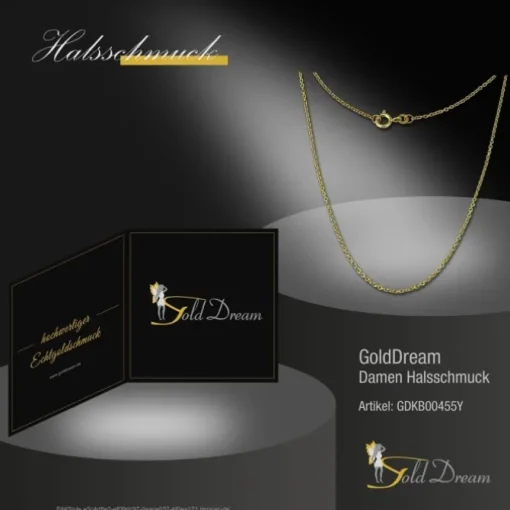 GoldDream Damen Colliers Halskette 55cm Gelbgold 8 Karat GDKB00455Y