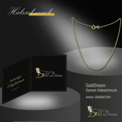 GoldDream Damen Colliers Halskette 50cm Gelbgold 8 Karat GDKB00750Y