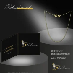 GoldDream Damen Colliers Halskette 36cm Gelbgold 8 Karat GDKB00536Y