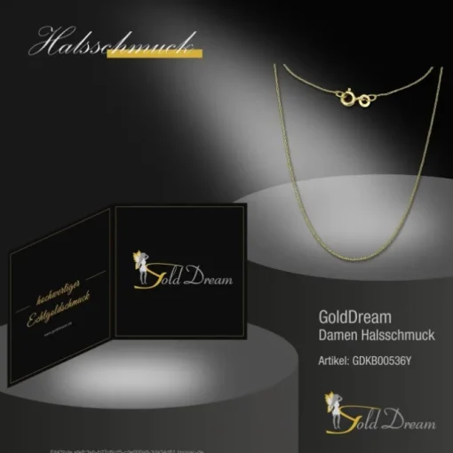 GoldDream Damen Colliers Halskette 36cm Gelbgold 8 Karat GDKB00536Y