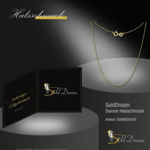 GoldDream Damen Colliers Halskette 42cm Gelbgold 8 Karat GDKB00542Y