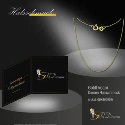 GoldDream Damen Colliers Halskette 55cm Gelbgold 8 Karat GDKB00555Y