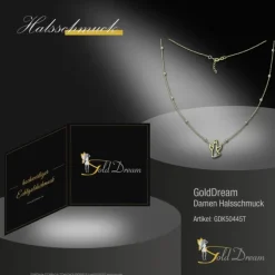 GoldDream Damen Colliers Halskette Engel 43-45cm Gelbgold 8 Karat GDK50445T