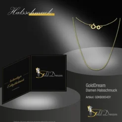 GoldDream Damen Colliers Halskette 45cm Gelbgold 8 Karat GDKB00545Y