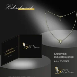 GoldDream Damen Colliers Halskette Lebensbaum 44-46cm Gelbgold 8 Karat GDK50245T