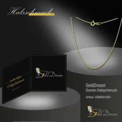 GoldDream Damen Colliers Halskette 60cm Gelbgold 8 Karat GDKB00160Y