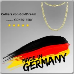 GoldDream Damen Colliers Halskette 50cm Gelbgold 8 Karat GDKB01650Y