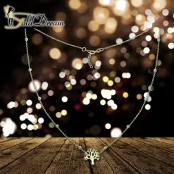 GoldDream Damen Colliers Halskette Lebensbaum 44-46cm Gelbgold 8 Karat GDK50245T