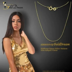 GoldDream Damen Colliers Halskette 45cm Gelbgold 8 Karat GDKB00545Y