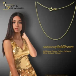 GoldDream Damen Colliers Halskette 36cm Gelbgold 8 Karat GDKB00036Y