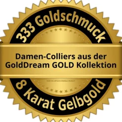 GoldDream Damen Colliers Halskette 55cm Gelbgold 8 Karat GDKB00155Y