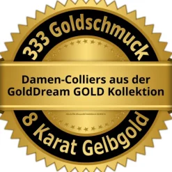 GoldDream Damen Colliers Halskette 36cm Gelbgold 8 Karat GDKB00436Y