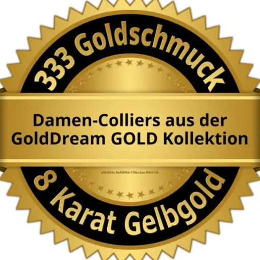 GoldDream Damen Colliers Halskette 50cm Gelbgold 8 Karat GDKB00750Y