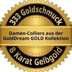 GoldDream Damen Colliers Halskette 40cm Gelbgold 8 Karat GDKB00540Y