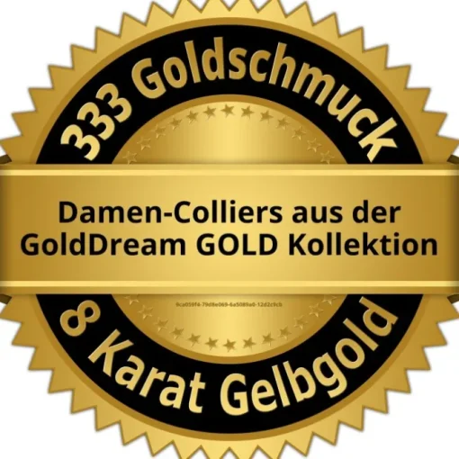 GoldDream Damen Colliers Halskette 40cm Gelbgold 8 Karat GDKB00540Y