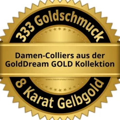 GoldDream Damen Colliers Halskette 42cm Gelbgold 8 Karat GDKB00542Y