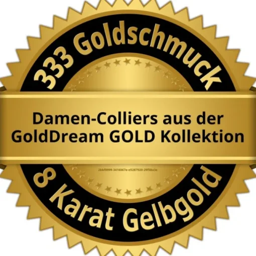 GoldDream Damen Colliers Halskette Engel 43-45cm Gelbgold 8 Karat GDK50445T