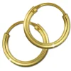 GoldDream Damen Creolen Ohrring 13mm Gelbgold 8 Karat GDOB00013K