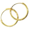 GoldDream Damen Creolen Ohrring 13mm Gelbgold 8 Karat GDOB00213Y
