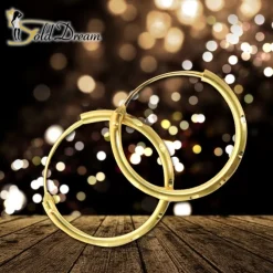 GoldDream Damen Creolen Ohrring 13mm Gelbgold 8 Karat GDOB00213Y