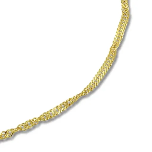 GoldDream Fußkette Singapur Kugel 333 Gold 25cm Damen Echtschmuck GDF0035Y