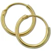 GoldDream Gold Creole 13mm Ohrring 333er Gelbgold Echtschmuck GDO0022Y