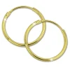 GoldDream Gold Creole 25mm Ohrring 333er Gelbgold Echtschmuck GDO0032Y