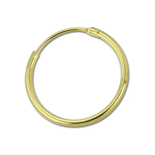 GoldDream Gold Creole 25mm Ohrring 333er Gelbgold Echtschmuck GDO0032Y