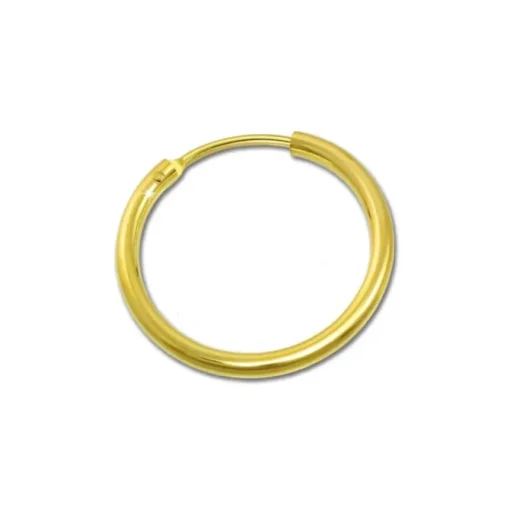 GoldDream Gold Creole 15mm Ohrring 333er Gelbgold Echtschmuck GDO0021Y