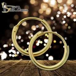GoldDream Gold Creole 13mm Ohrring 333er Gelbgold Echtschmuck GDO0022Y