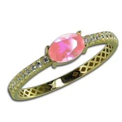 GoldDream Gold Ring Beauty Gr.54 Zirkonia weiß 333er Gelbgold GDR545Y54