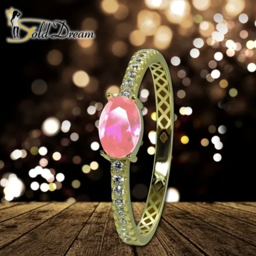 GoldDream Gold Ring Beauty Gr.54 Zirkonia weiß 333er Gelbgold GDR545Y54
