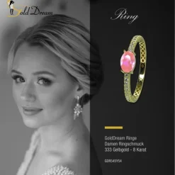 GoldDream Gold Ring Beauty Gr.54 Zirkonia weiß 333er Gelbgold GDR545Y54