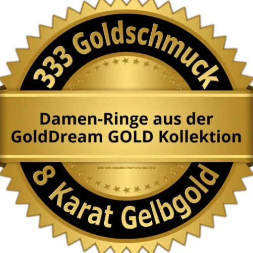 GoldDream Gold Ring Beauty Gr.56 Zirkonia weiß 333er Gelbgold GDR545Y56