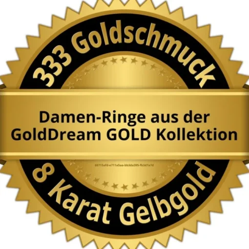 GoldDream Gold Ring Beauty Gr.58 Zirkonia weiß 333er Gelbgold GDR545Y58