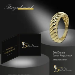GoldDream Gold Ring Big gedreht Gr.54 333er Gelbgold GDR556Y54
