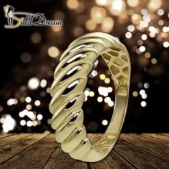 GoldDream Gold Ring Big gedreht Gr.54 333er Gelbgold GDR556Y54