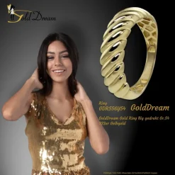 GoldDream Gold Ring Big gedreht Gr.54 333er Gelbgold GDR556Y54