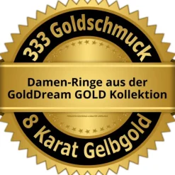 GoldDream Gold Ring Big gedreht Gr.54 333er Gelbgold GDR556Y54