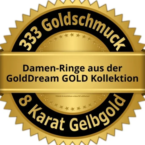 GoldDream Gold Ring Big gedreht Gr.54 333er Gelbgold GDR556Y54