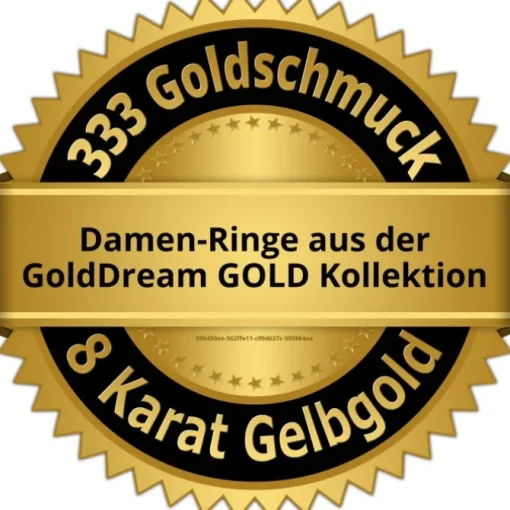 GoldDream Gold Ring Blatt Zirkonia weiß Gr.60 333er Gelbgold GDR506Y60